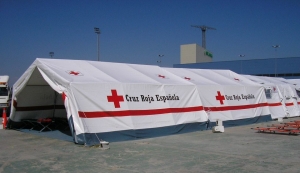 Technical fabrics and tarpaulins for medical tents / sanitary tents / insulation